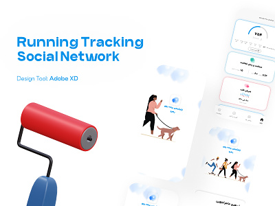 Rahro Running Tracking Mobile App design designer health iran mobile design mobin kardgar product product design research runnig strava tehran ui uiux user interface ux