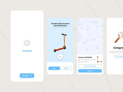 Scooter App creative design iran minimal minimalist mobile design mobin kardgar modern onboarding scooter splash tehran ui uiux user interface ux