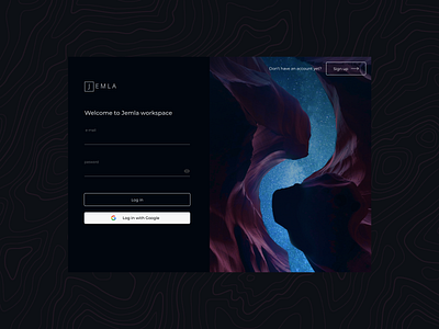 DailyUI 001 – Log in concept