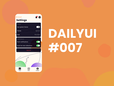 Daily UI #007 – Settings