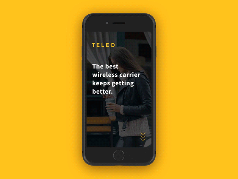 Teleo: Stay Connected animation app design famous studio interaction mobile mobile ui typography ui ux