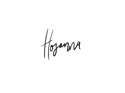 Hosanna hand lettering ipad procreate