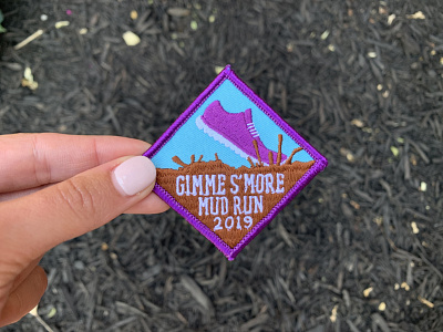 Gimme S'more Mud Run Patch (2019) illustration