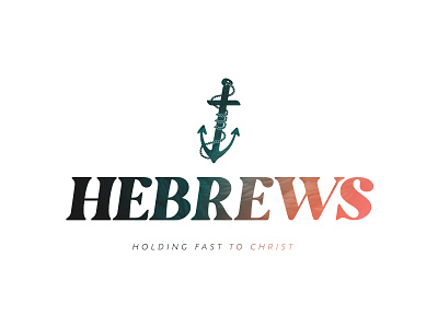 Hebrews Series Logo branding illustration logo