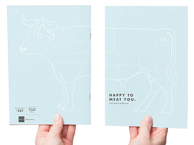 Happy to Meat you aiga bull design camp illustration