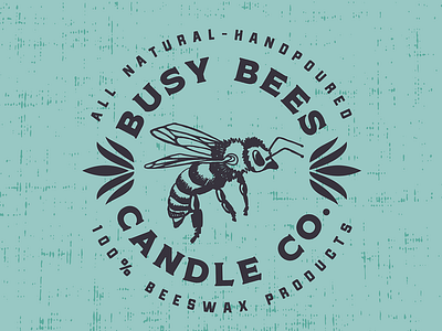 Busy Bees Candle Co. Logo + Branding