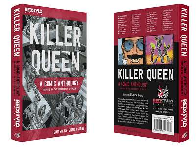 Book Design for Killer Queen Anthology book cover book design classic rock comic book cover design freddie mercury graphic design killer queen music rock