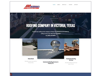 Medrano Roofing - Website + Branding branding design logo web