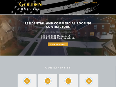 Golden Roofing Company Website