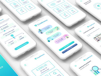 Micro loans android app branding design illustration ui ux web design