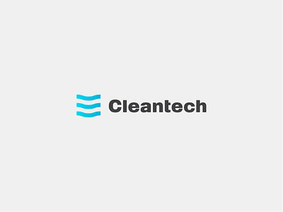 Logo for Cleantech branding design graphic design logo minimal