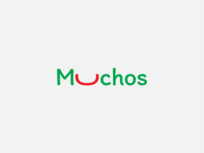 Logo for the Mexican restaurant "Muchos" branding design graphic design logo minimal restaurant