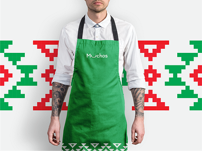 Apron for the Mexican restaurant "Muchos" branding design graphic design logo restaurant