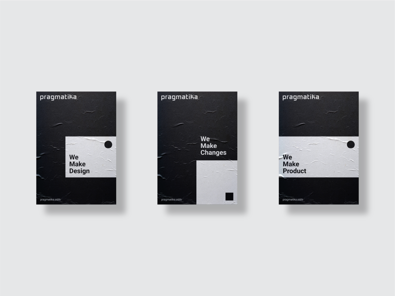 Posters for the Pragmatika digital design studio by Artyom Kolesnikov ...