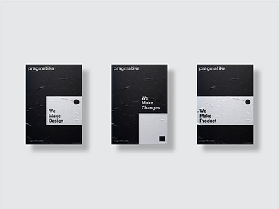 Posters for the Pragmatika digital design studio