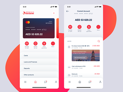 Rakbank banking ios ios app mobile app mobile ui rakbank