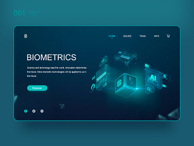Biometrics artificial intelligence color future ui ux web 原创 向量 插图 设计