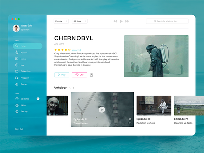 CHERNOBYL app color design ui ux web 应用 插图 设计