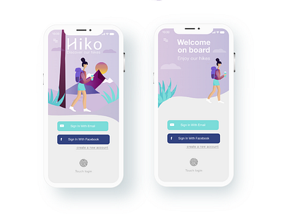 Hiking app animation app app design application hike hiking icon identity illustration interaction interaction design landingpage mobile ui mobileappdesign sketch ui uidesign userexperience ux vector