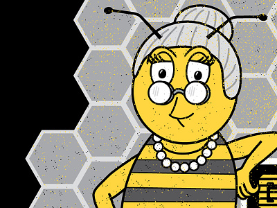 Gramma Bee's Honey T-Shirt bee illustration tshirt