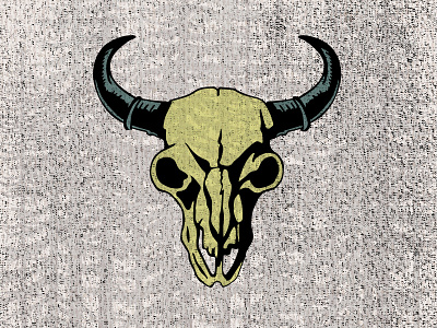 Buffalo Skull buffalo illustration skull