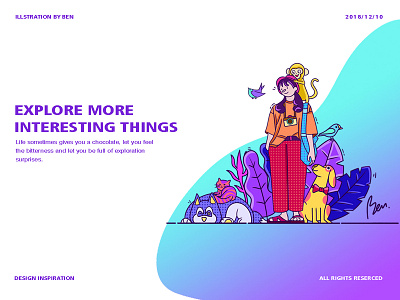 Explore more interesting things artworking illistration ui 插图 设计