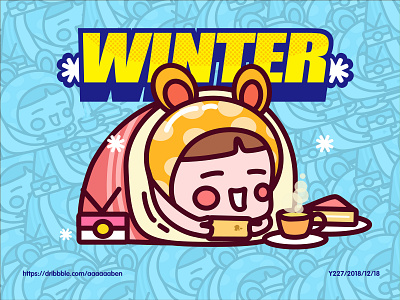 winter artworking illistration ui 插图 绘画 设计