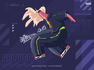 Hot teenager abstract air jordan air jordan1 animal animation art artworking color design illistration logo man nike nike free purple robot sports standing