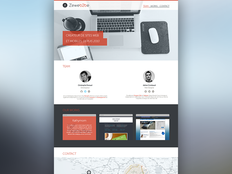 Zeweb2be Website by Adrien on Dribbble