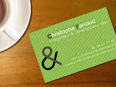 Carte de visite christophe penaud dribbble