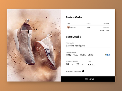 DailyUi Challenge check out app card card ui checkout checkout page minimalist ui