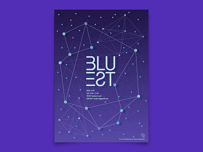 Poster Design _ Bluest 01 communication design festival graphic identity poster visual