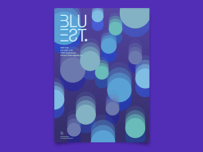 Poster Design _ Bluest 03 communication design festival graphic identity poster visual
