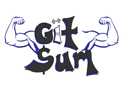 Git Sum Logo body bodybuilder brand identity branding color design dollar sign dribbble gym logo gymnastic hand logo logo design logodesign logos logotype specscale typography vector