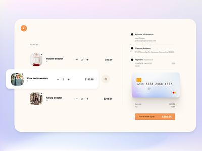 Check Out Page checkout concept creditcard dailyui desktop exploration figma harmony ios minimal