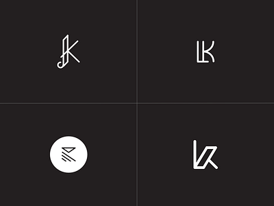 Logo K/KL for kailoon branding k l logo monogram sketch