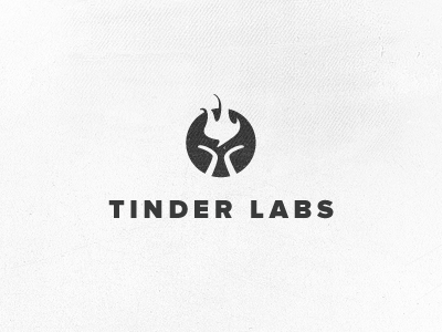 Tinder Labs Logo V2 logo mark mono tinder labs