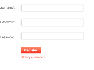 Registration form form registration