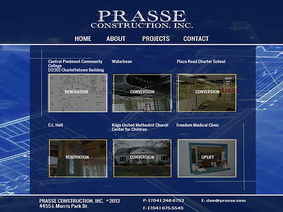 Prasse 3 css3 html5 jquery website