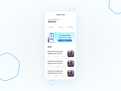 Crypto-Trading app app design ui ux