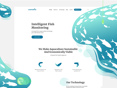 Monitorfish design figmadesign illustration ui vector web