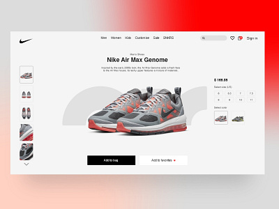 Nike Air Max branding design illustration logo ui uidesign ux uxdesign vector webdesign