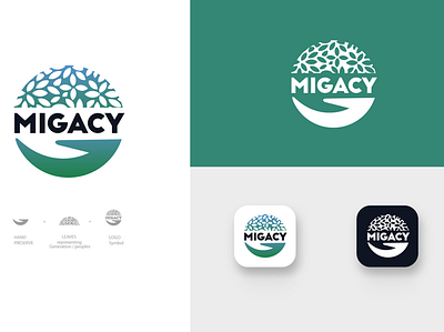 Migacy Brand branding design illustration logo post vector