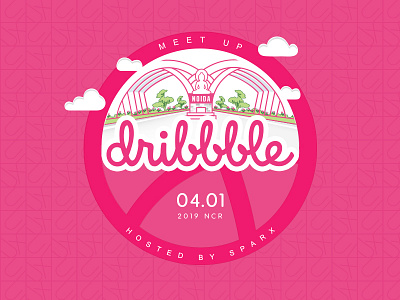 2019 Dribbble Meetup branding design post ui vector