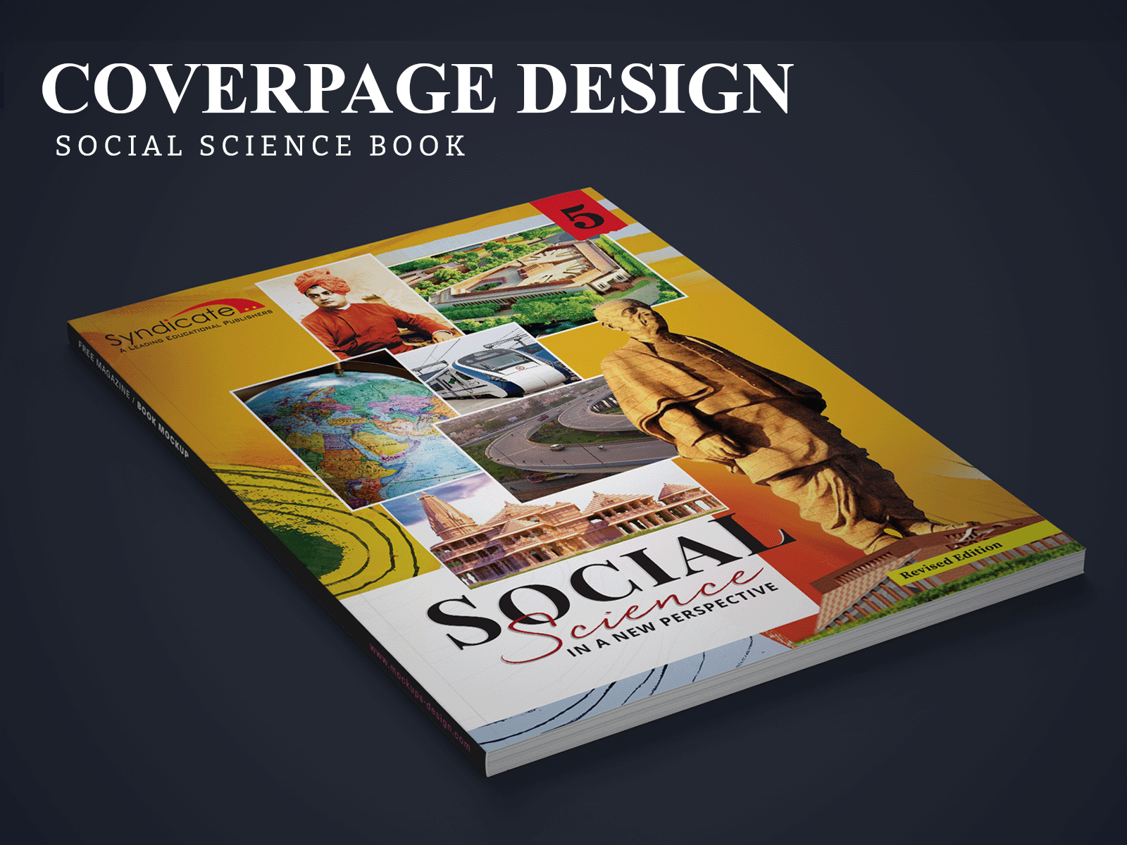 Social Science Book Cover Design book cover design illustration post print media typography ui vecto vector