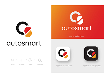 Autosmart Logo branding design graphic design illustration logo ui vector
