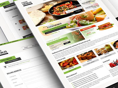 Food Genius branding design graphic design illustration layouts post typography website design