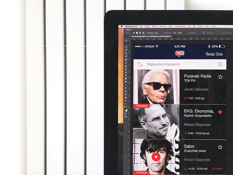TOK FM - broadcasts (iOS app) by Kohut Piotr on Dribbble