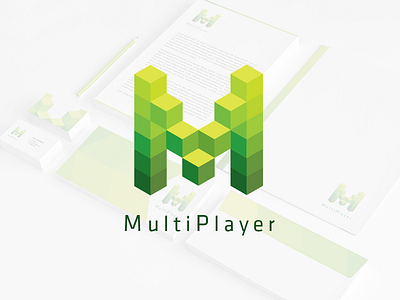 multiplayer identity branding concept design graphic identity identyfikacja letterhead logo multiplayer pl poland slash1990 wroclaw