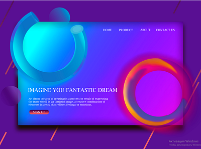 Colorful abstraction design illustration ui ux web